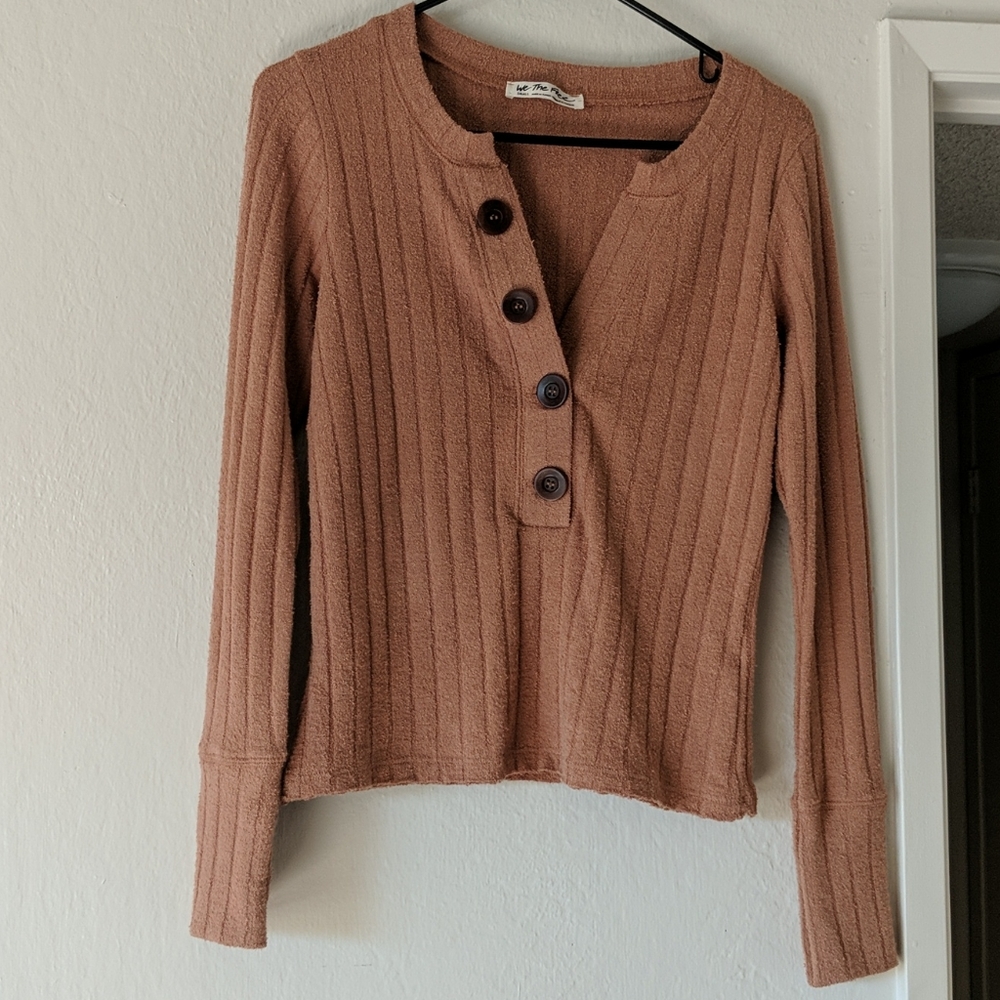 Free People Oliver Henley Long Sleeve Top
